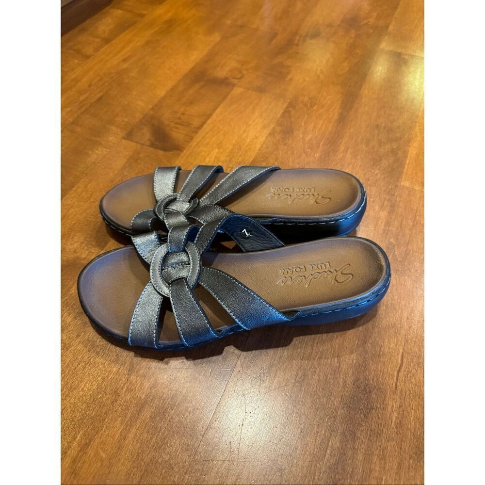 Skechers Relaxed Fit Women's Black Slide Sandals